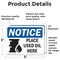Signmission Place Used Oil Here, 5 in W x Rectangle, Vinyl Decal OS-2PACK-NS-D-35-L-16351 - alternate 6
